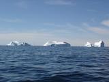 [Photo of icebergs]