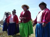 [Photo of Uros women singing]