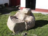 [Photo of pre-Inca carving]